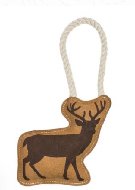 Natural Leather Tug - Deer 8&quot;