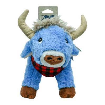 Plush Blue Ox Crunch-Squeak-Crinkle Toy 10&quot;