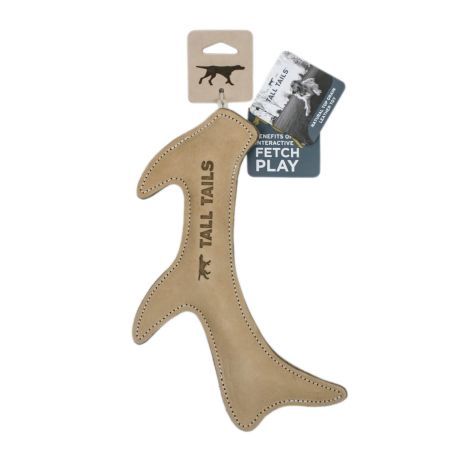Natural Leather Antler Toy 11&quot;