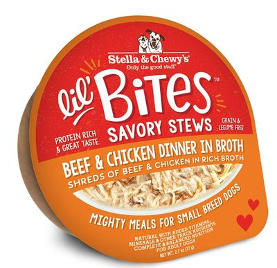 *Lil&#39; Bites Savory Stews Beef &amp; Chicken Dinner in Broth 2.7 Oz