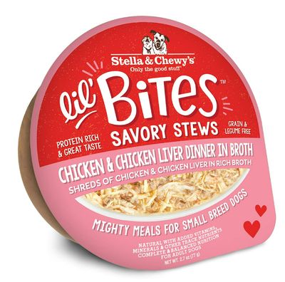 *Lil&#39; Bites Savory Stews Chicken &amp; Chicken Liver Dinner in Broth 2.7 Oz