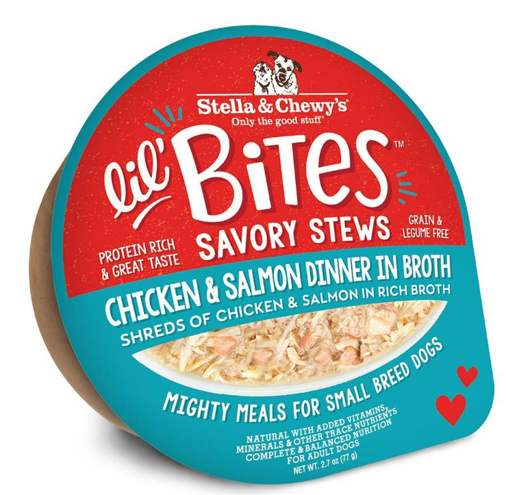 *Lil&#39; Bites Savory Stews Chicken &amp; Salmon Dinner in Broth 2.7 oz