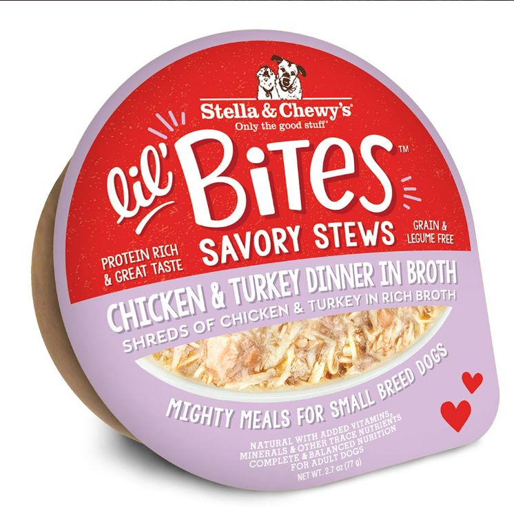*Lil&#39; Bites Savory Stews Chicken &amp; Turkey Dinner in Broth 2.7 oz