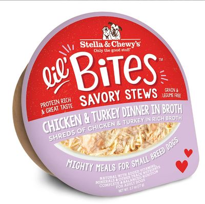 *Lil&#39; Bites Savory Stews Chicken &amp; Turkey Dinner in Broth 2.7 oz