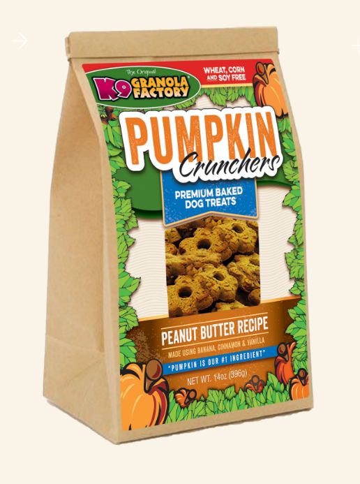 Pumpkin Crunchers (P-Butter/Banana) 14 Oz