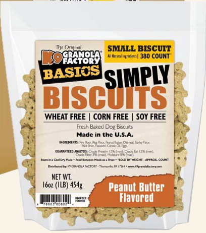 Simply Biscuits Peanut Butter (Small) 1 lb