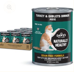 Cat Naturally Healthy Turkey/Giblet Pate 12.5 Oz