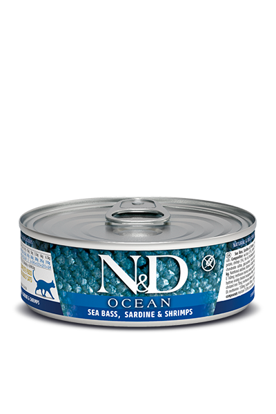 *Cat N&amp;D Ocean Sea Bass, Sardine &amp; Shrimp 2.46 Oz