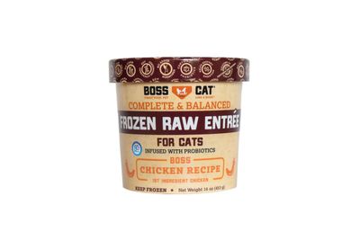Frozen Boss Cat Complete Raw Chicken Entrée 16 Oz
