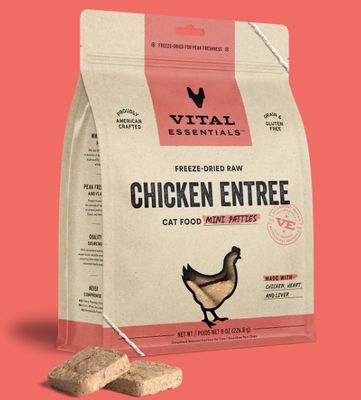 Cat Freeze Dried Chicken Entrée Mini Patties 8 Oz
