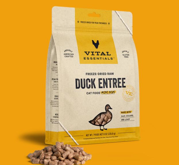 Cat Freeze Dried Duck Mini Nibs 8 Oz