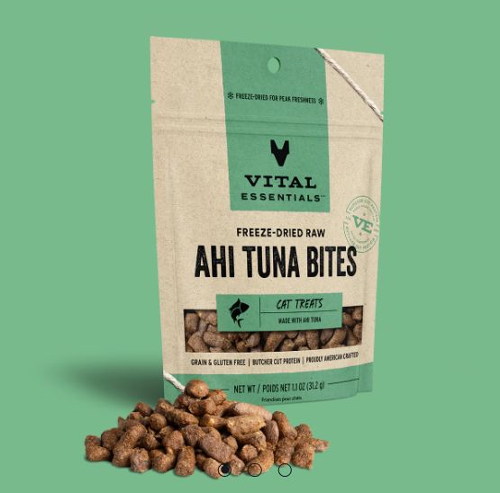 Cat Treat Freeze Dried Ahi Tuna Bites 1.1 Oz