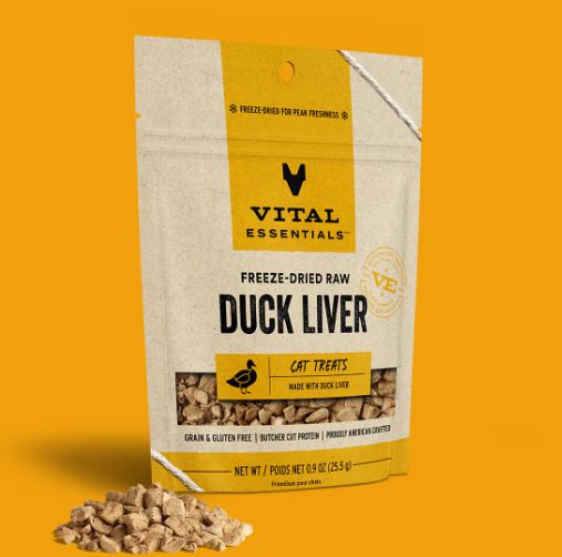 Cat Treat Freeze Dried Duck Liver .9 Oz