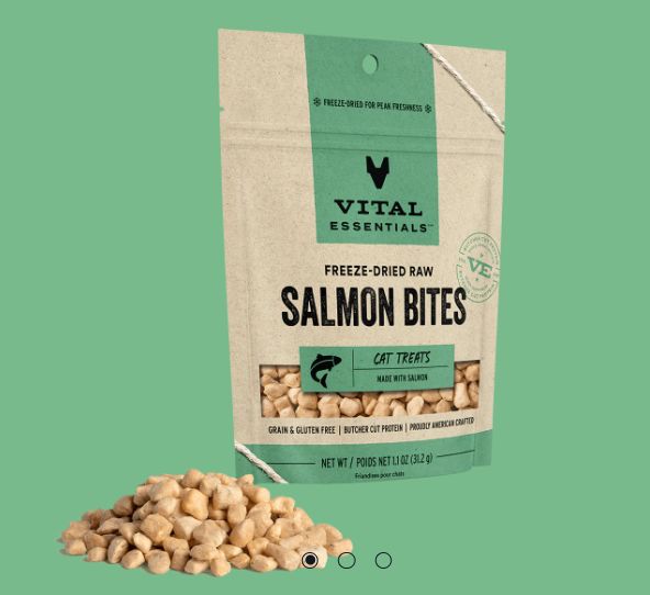 Cat Treat Freeze Dried Salmon Bites 1.1 Oz