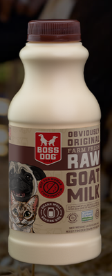 Frozen Raw Goat Milk Obviously Original 16 Oz