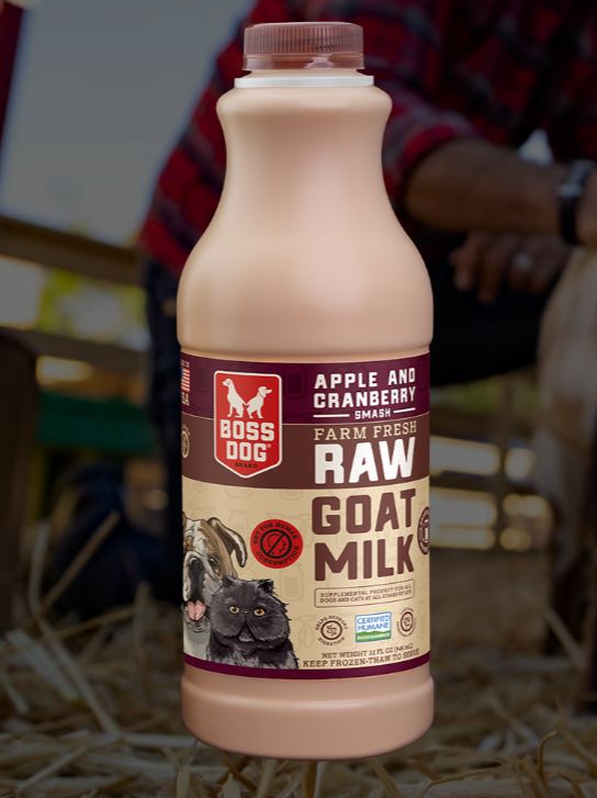 Frozen Raw Goat Milk Apple &amp; Cranberry Smash 32 Oz