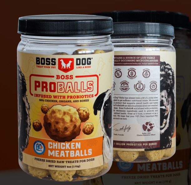 Freeze Dried Boss Proballs Freeze Dried Raw Meatball Chicken 3 Oz
