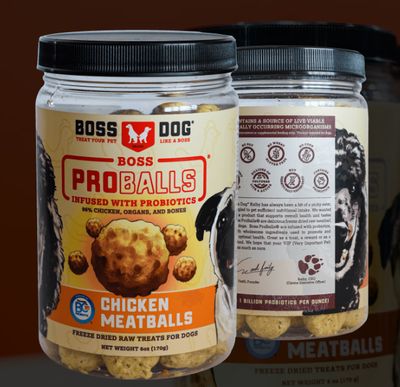 Freeze Dried Boss Proballs Freeze Dried Raw Meatball Chicken 3 Oz