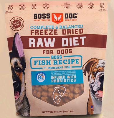 Freeze Dried Boss Dog Fish Recipe 12 Oz