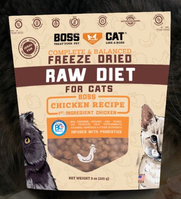 Boss Cat Raw Chicken Nuggs 9 Oz