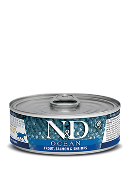 *Cat N&amp;D Ocean Trout, Salmon &amp; Shrimp 2.46 Oz