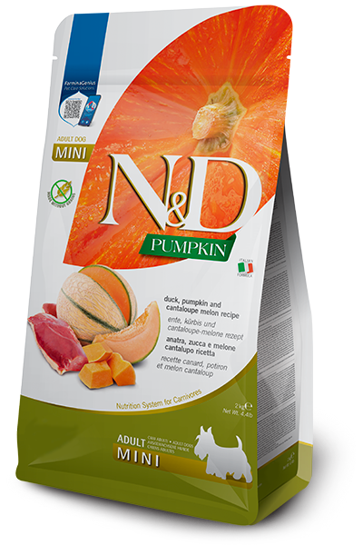 *Dog N&amp;D Pumpkin Duck &amp; Cantaloupe Mini 4.4 lb
