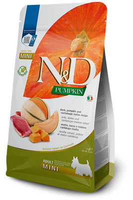 *Dog N&amp;D Pumpkin Duck &amp; Cantaloupe Mini 4.4 lb