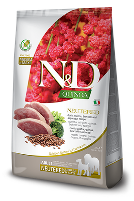 *Dog N&amp;D Quinoa Neutered Duck 26.4 lb