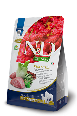 *Dog N&amp;D Quinoa Digestion Lamb Med Maxi 15.4 lb
