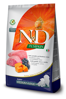 *Dog N&amp;D Pumpkin Puppy Lamb &amp; Blueberry 5.5 lb