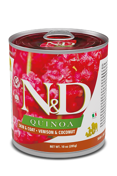 *Dog N&amp;D Quinoa Skin &amp; Coat Venison &amp; Coconut 10 Oz