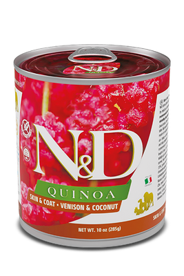 *Dog N&amp;D Quinoa Skin &amp; Coat Venison &amp; Coconut 10 Oz