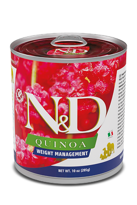*Dog N&amp;D Quinoa Weight Management - Lamb 10 Oz