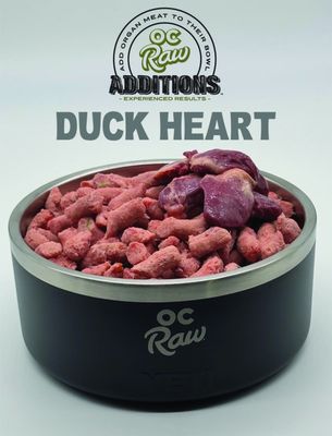 Frozen Duck Hearts (four 8 oz. vacuum sealed portions)