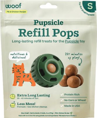 Woof Pops Peanut Butter/Chicken Small 6 Oz