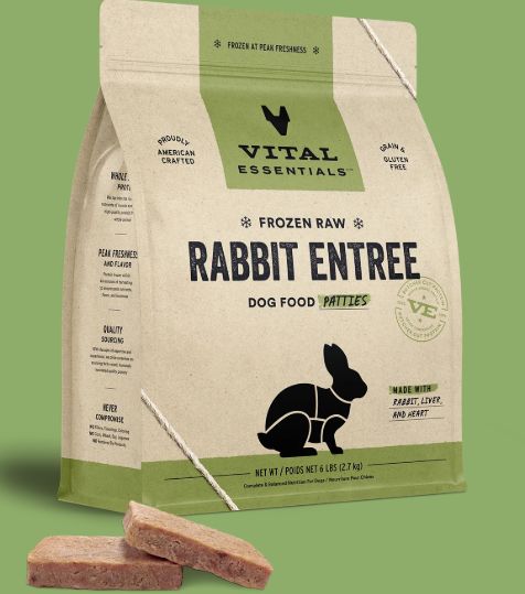 Frozen Rabbit Entrée Patties 6 lb