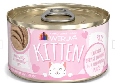 Weruva Kitten Chicken Puree Wet Cat Food 3 Oz