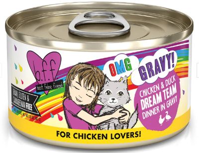 Weruva OMG Chicken &amp; Duck Dream Team Wet Cat Food 2.8 Oz