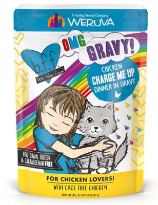 Weruva OMG Chicken Charge Me Up Wet Cat Food Pouch 2.8 Oz Weruva OMG Chicken Charge Me Up Wet Cat Food Pouch 2.8 Oz
