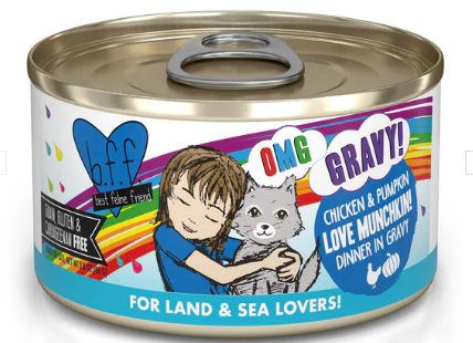 OMG Love Munchkin! Chicken &amp; Pumpkin Dinner in Gravy 2.8 Oz
