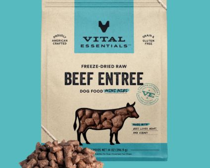 Dog Freeze Dried Beef Entrée Mini Nibs 14 Oz