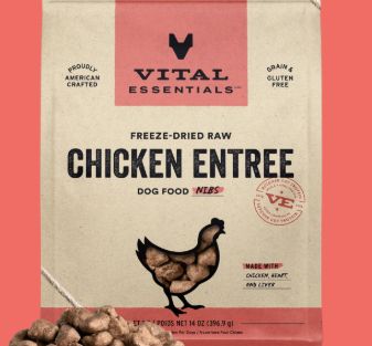 Dog Freeze Dried Chicken Entrée Nibs 14 Oz