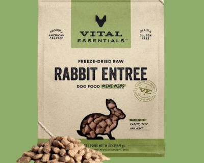 Dog Freeze Dried Rabbit Entrée Mini Nibs 14 Oz