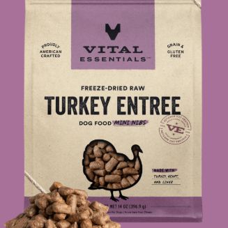 Dog Freeze Dried Turkey Entrée Mini Nibs 14 Oz