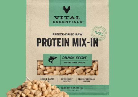 Dog Freeze Dried Protein Mix-In Salmon Recipe Mini Nibs Topper 6 Oz