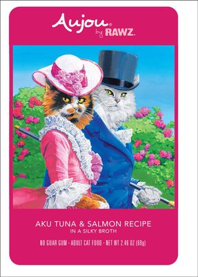 Aujou Aku Tuna &amp; Salmon Food Pouch 2.46 Oz