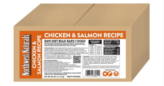 Frozen Chicken &amp; Salmon Bulk Bars 25 Lb