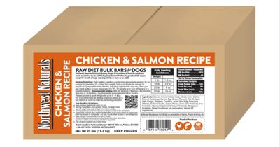 Frozen Chicken &amp; Salmon Bulk Bars 25 Lb