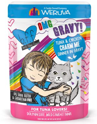 Weruva OMG Tuna &amp; Chicken Charm Me Wet Cat Food Pouch 3 Oz