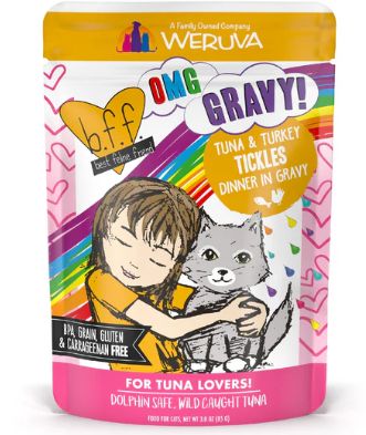 OMG Tuna &amp; Turkey Tickles Pouch 3 Oz